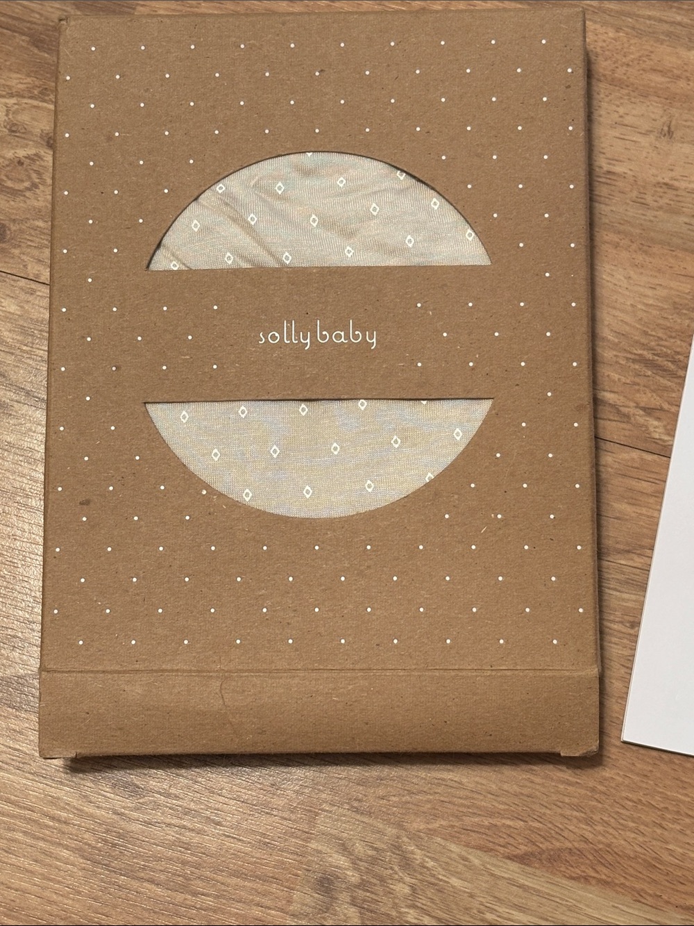 solly baby Cream Swaddle “The Dolly”